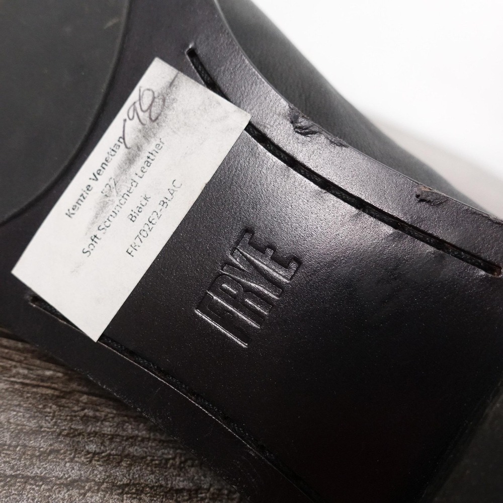 Frye Shoes Womens Size 6 Black Kenzie Venetian Loafer Slip On Leather Flats - Picture 8 of 10